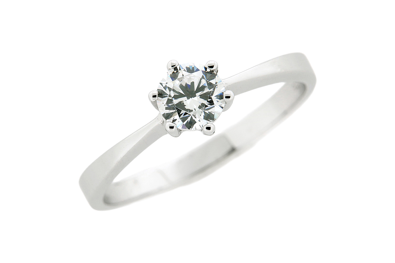 Gr.56 Ring in Silber 925 mit Zirkonia und rhodinierter Oberfläche