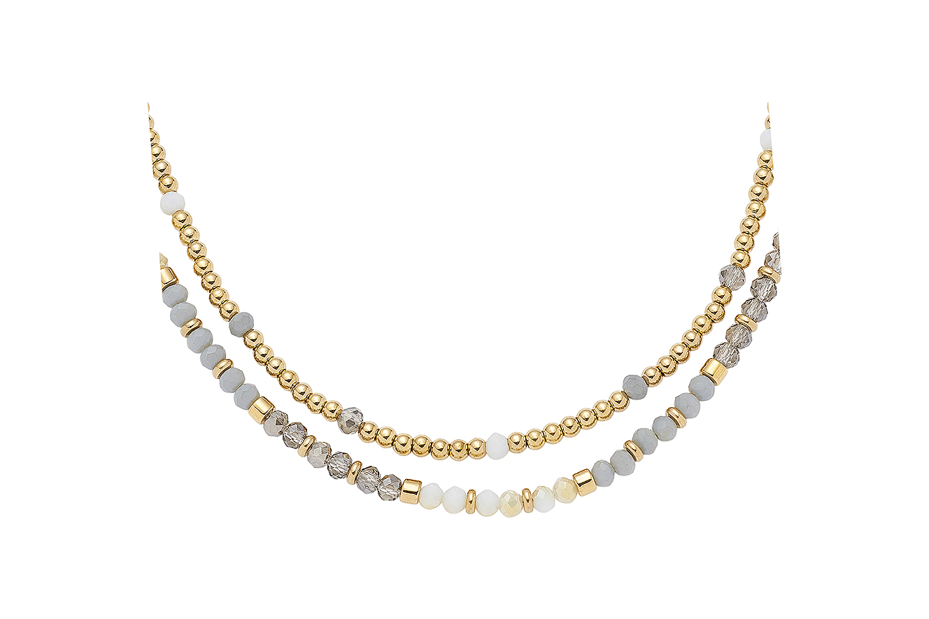 50cm Kette von Leonardo 024809 Bernadette gold in Edelstahl Clip&Mix Serie