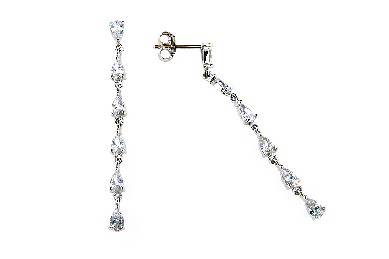 Ohrpendel Ohrschmuck in Silber 925 mit Zirkonia 