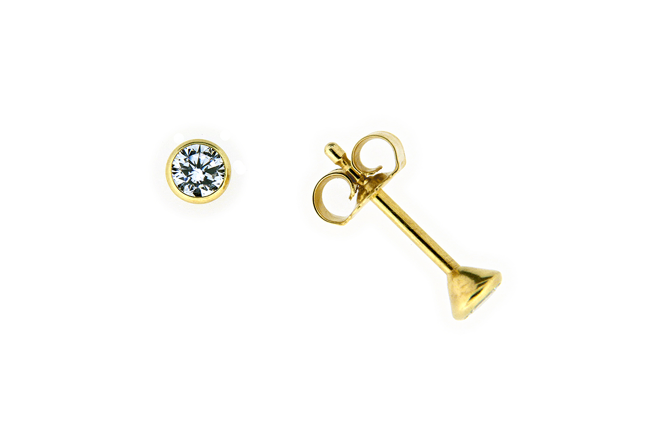 Ohrstecker in Gold 333 mit Zirkonia