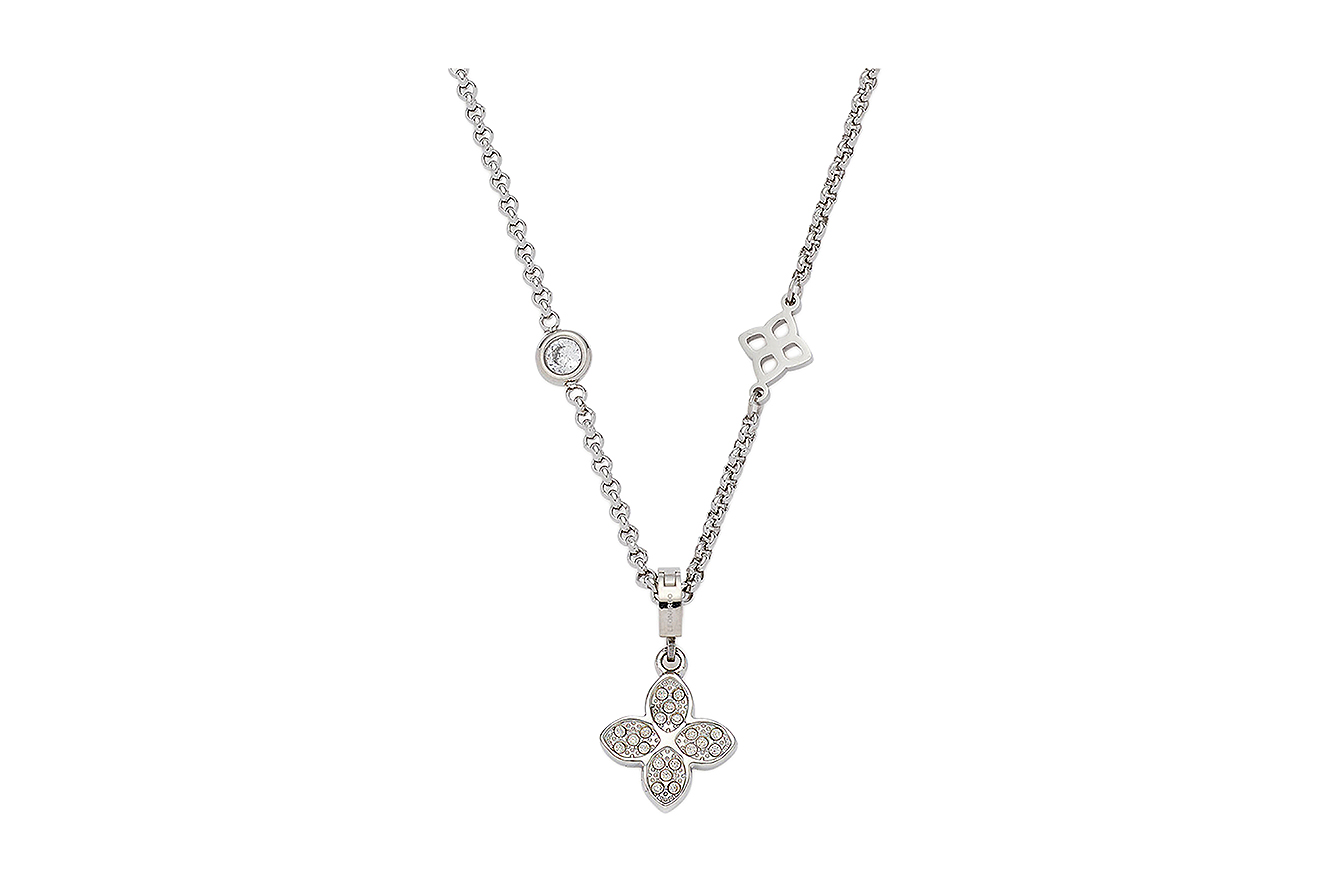 50-45cm Kette von Leonardo Ruth 026238 aus Edelstahl mit Zirkonia-Stein