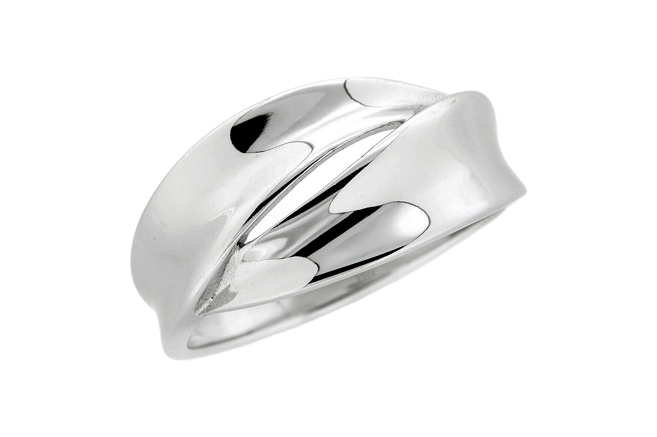 Gr.54 Damenring in Silber 925 rhodiniert 