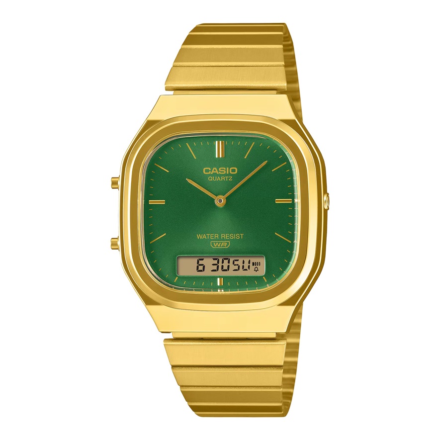 Armbanduhr Vintage Hybridanzeige Casio AQ-240EG-3AEF