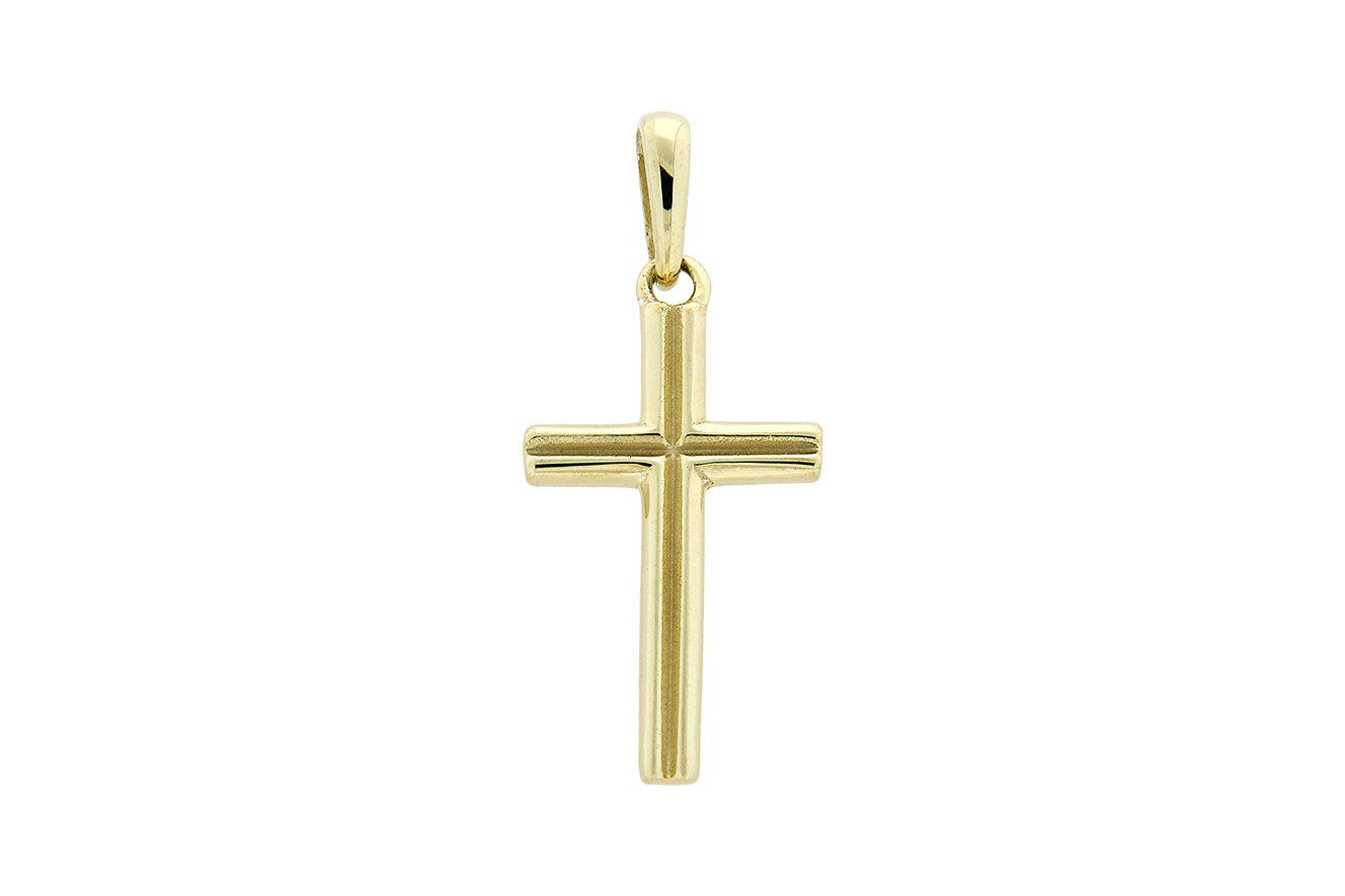 Anhänger Kreuz in Silber 925 vergoldet