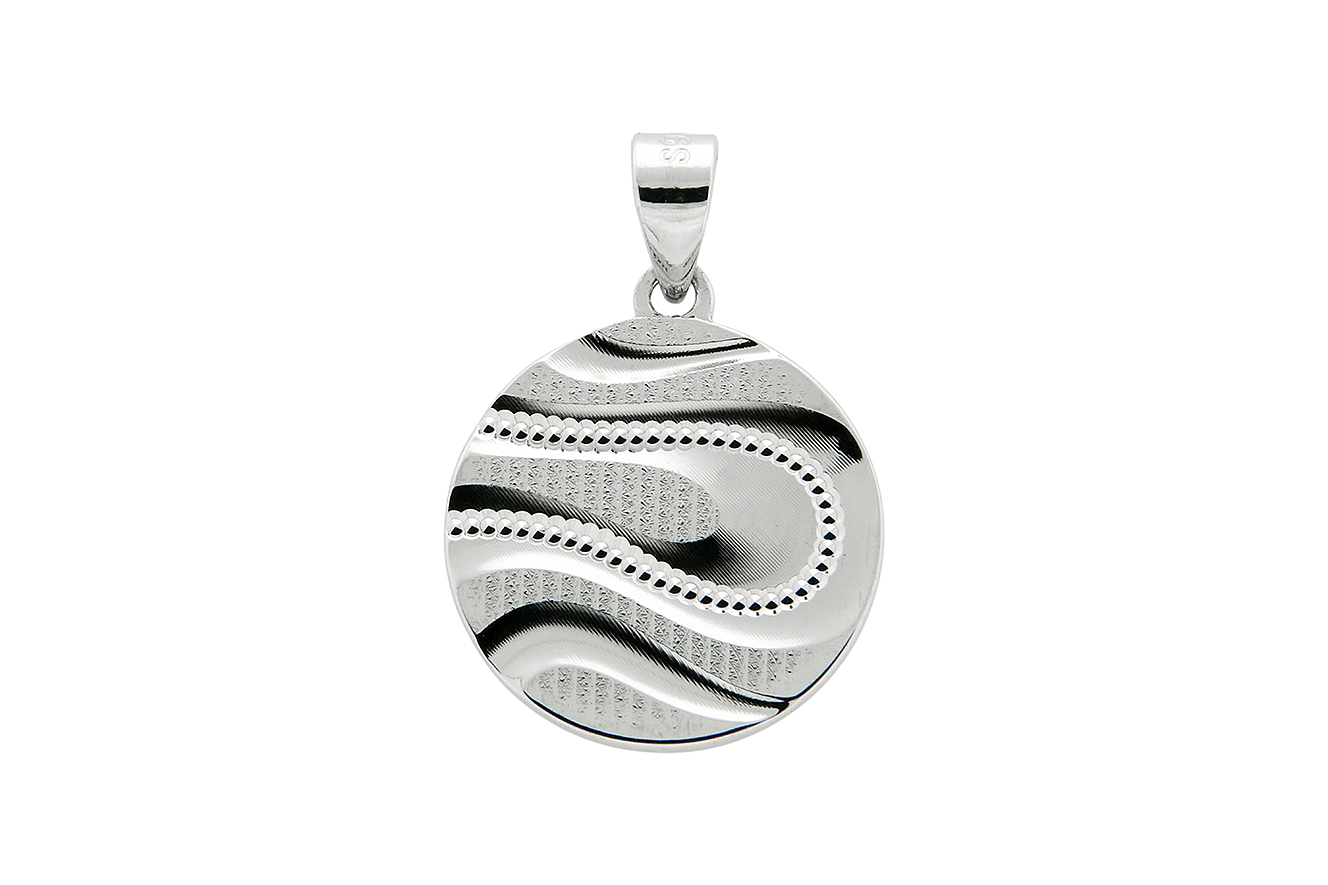 Anhänger in Silber 925 mit rhodinierter Oberfläche