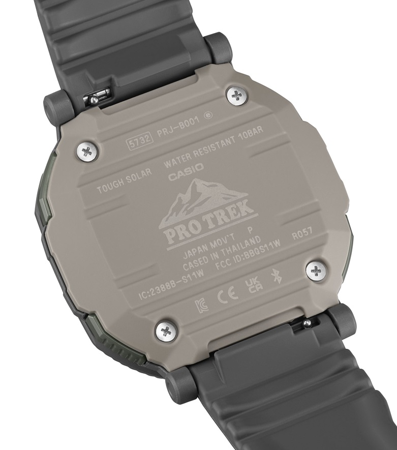 Herrenarmbanduhr Casio PRJ-B001-1ER Hybridanzeige Kunststoffband
