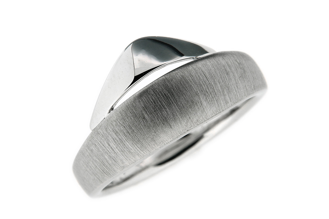 Gr.55 Ring Wind von Yo Design in Silber 925 rhodiniert 
