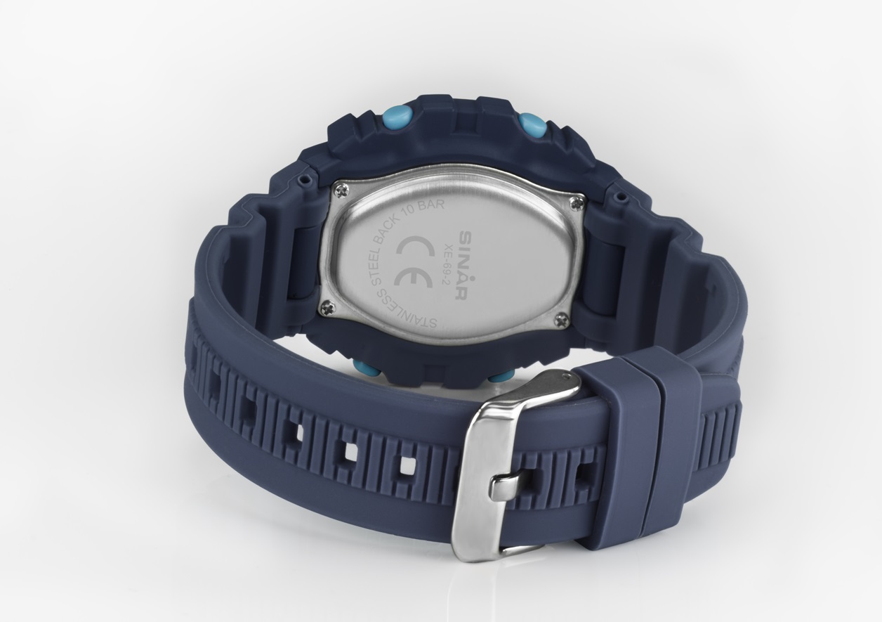 Armbanduhr XE-69-2 mit Digitalanzeige und Licht sowie Alarm, Stoppuhr und vielen Funktionen mehr von