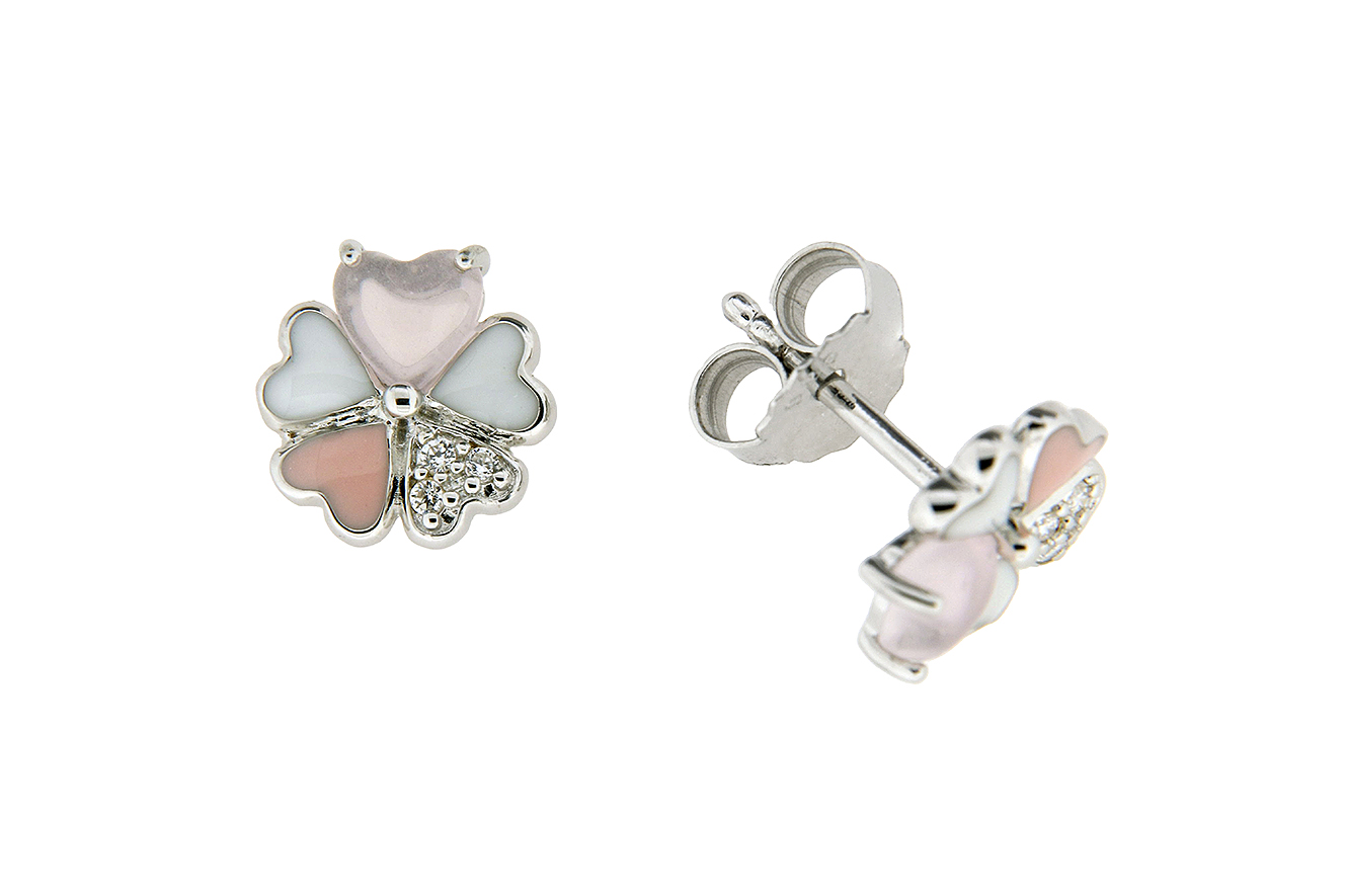 Ohrstecker Ohrring Blume in Silber 925 Kinderschmuck