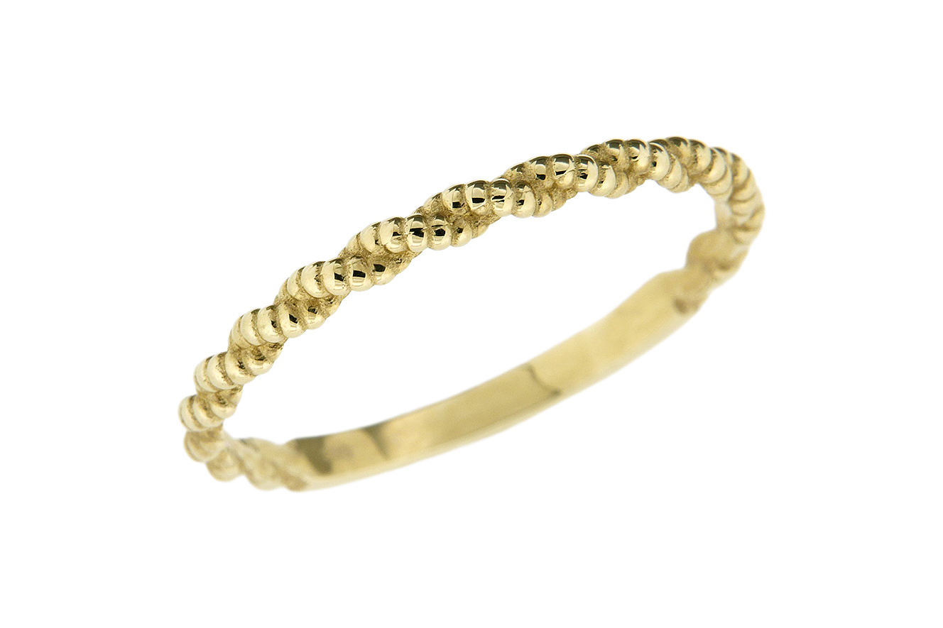 Gr.60 Ring Kordel in Gold 333 