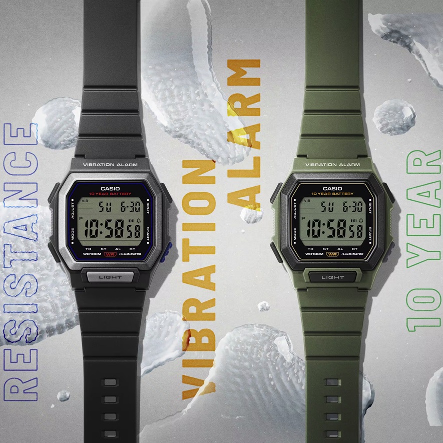 Armbanduhr Casio W-738H-1AVEF schwarz 