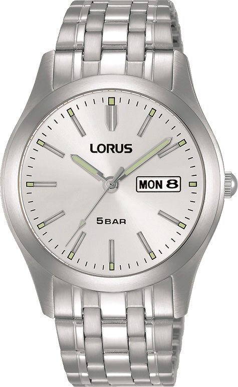 Armbanduhr von Lorus RXN71DX9 mit  Datum und Tagesanzeige in Edelstahl