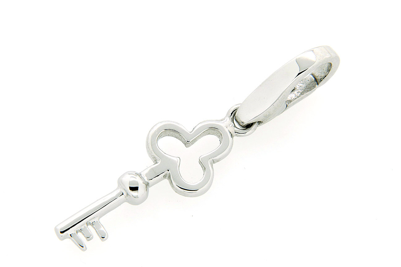 Einhänger Schlüssel Silber 925 rhodiniert