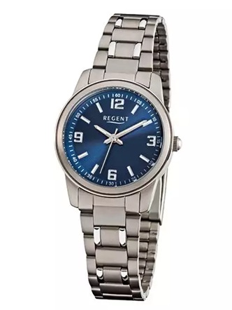 Damenarmbanduhr Regent F-857 Titangehäuse und Titanarmband 