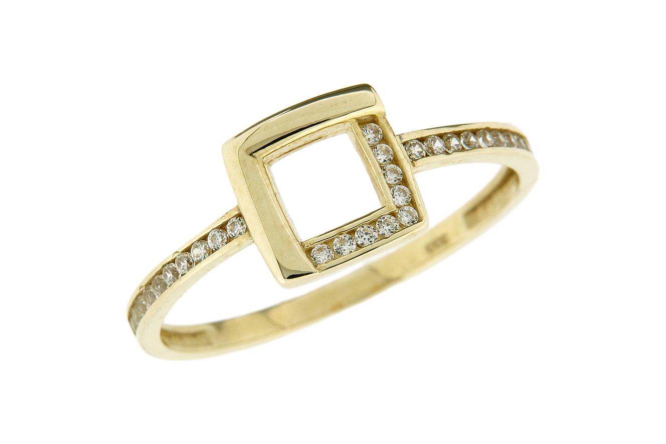 Gr.54 Ring in Gold 333 mit Zirkonia