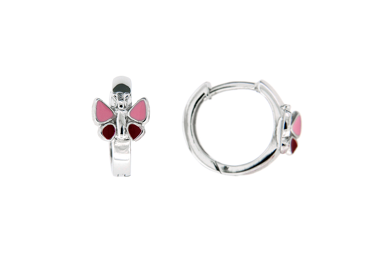 Creole Schmetterling in Silber 925 rhodiniert Kinderschmuck