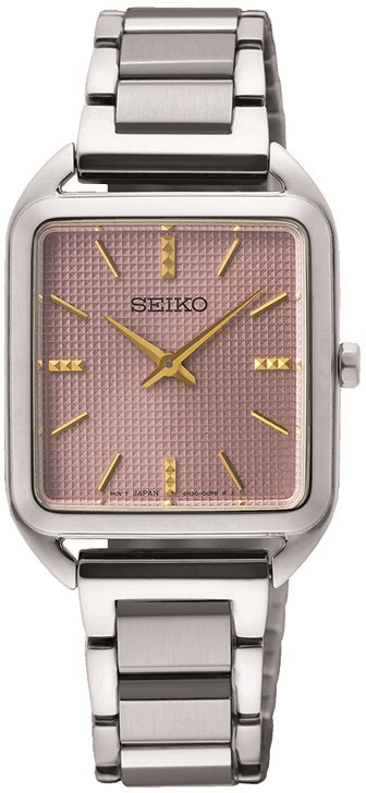 Damenarmbanduhr Seiko SWR077P1 mit rosefarbenen Zifferblatt
