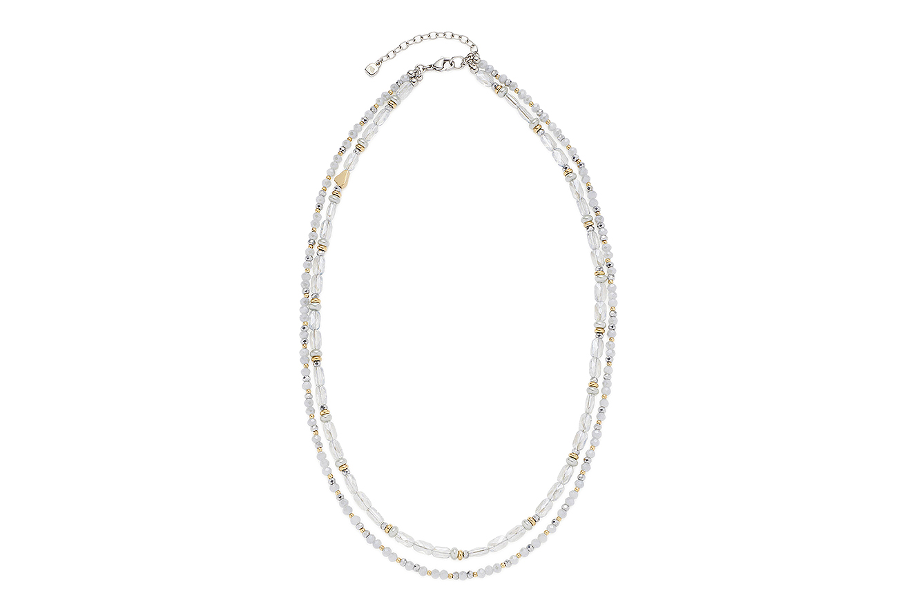 50-45cm Kette von Leonardo Marit 025962 in Edelstahl mit Hämatit
