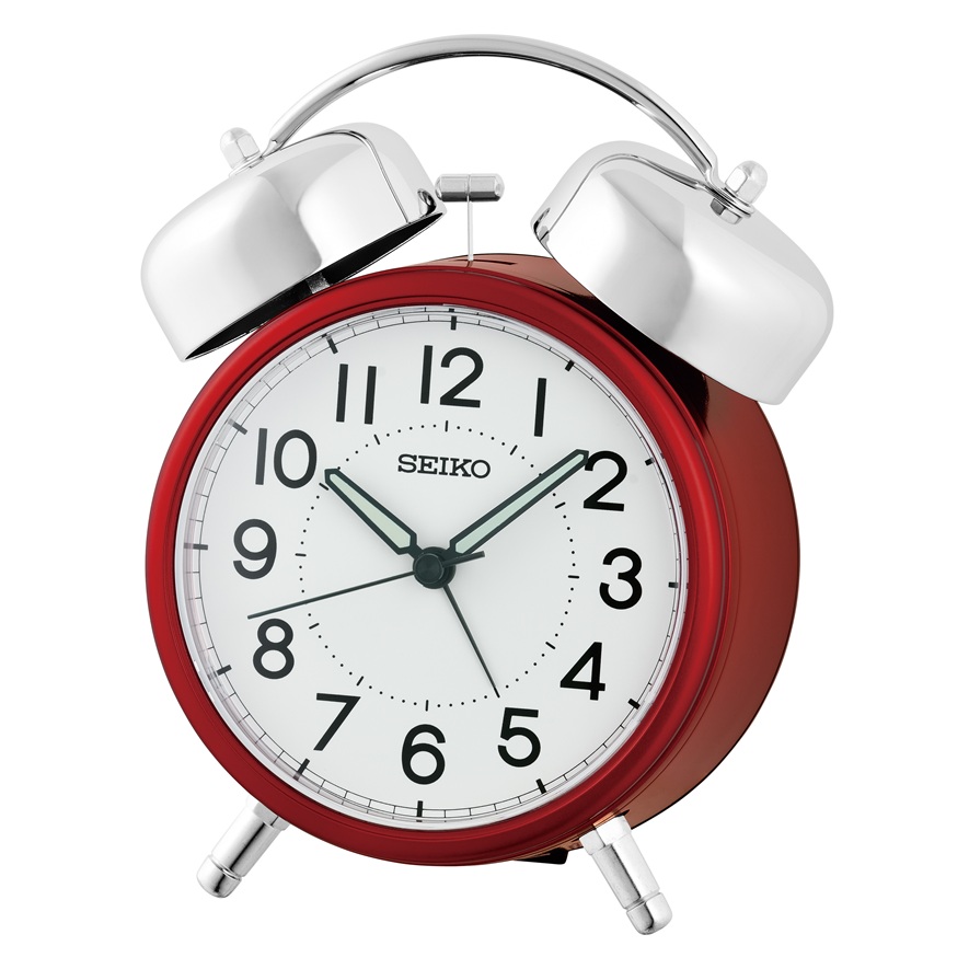 Doppelglockenwecker von Seiko QHK063R mit Glocken Alarm-Weckwiederholung