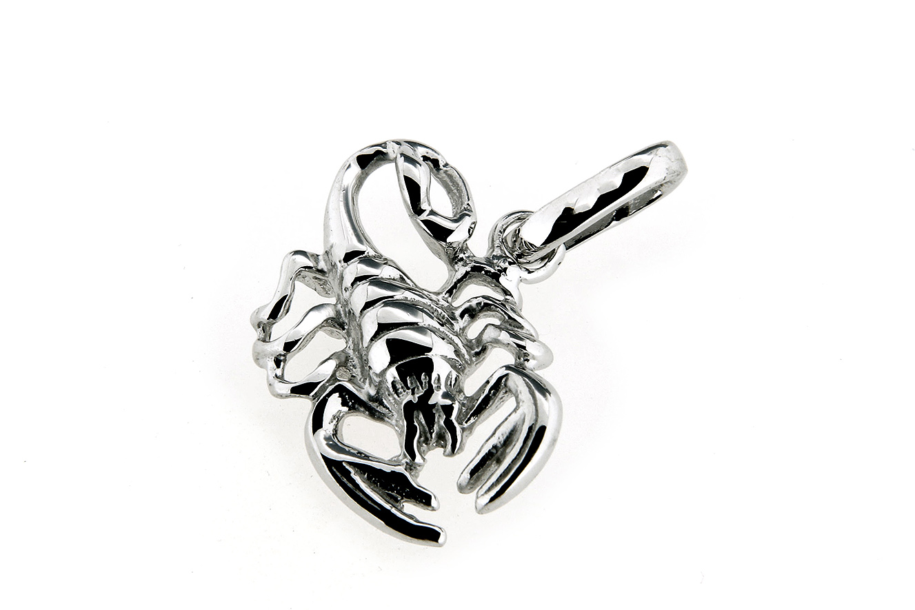 Tierkreiszeichen Sternzeichen Skorpion Figur in Silber 925 mit rhodinierter Oberfläche