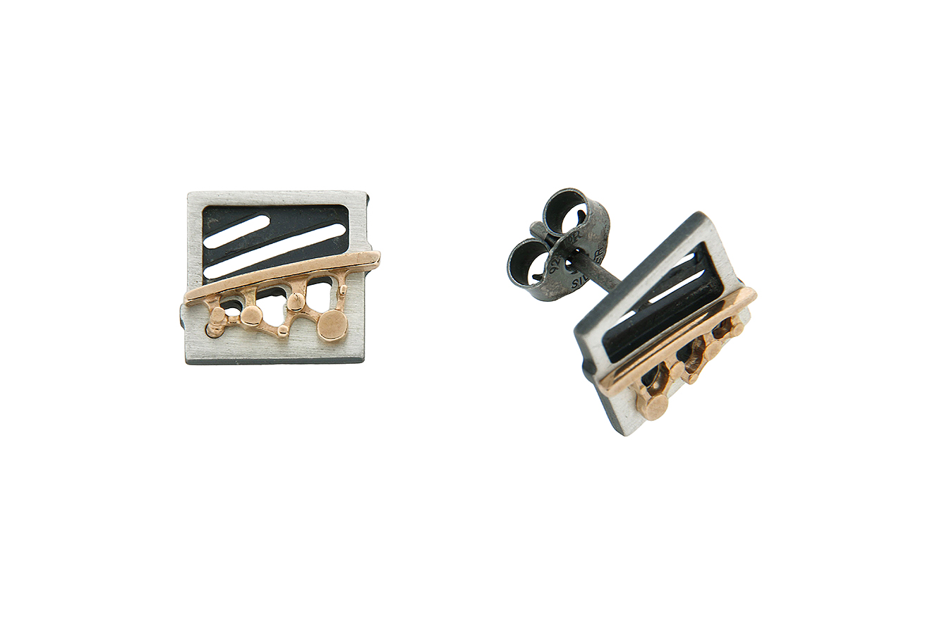 Ohrstecker in Silber 925 mit rosé Vergoldung 