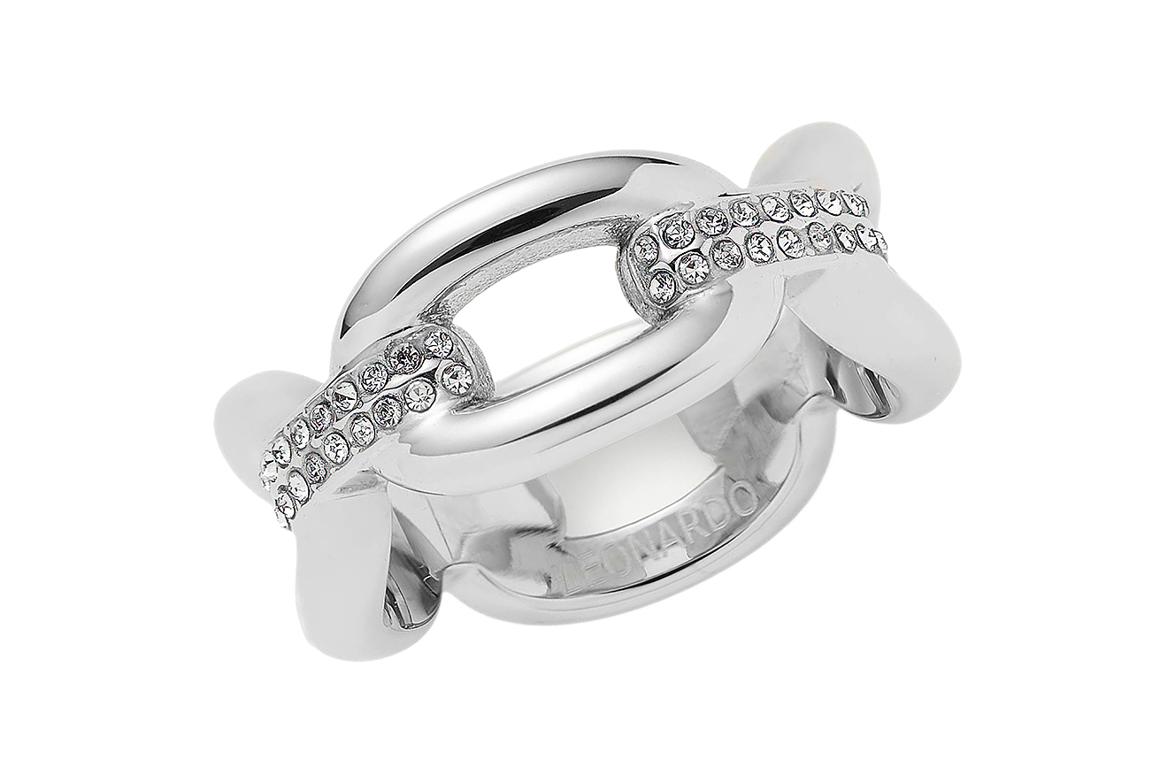 Gr.21 Ring von Leonardo Belle 026943 in Edelstahl mit Zirkonia