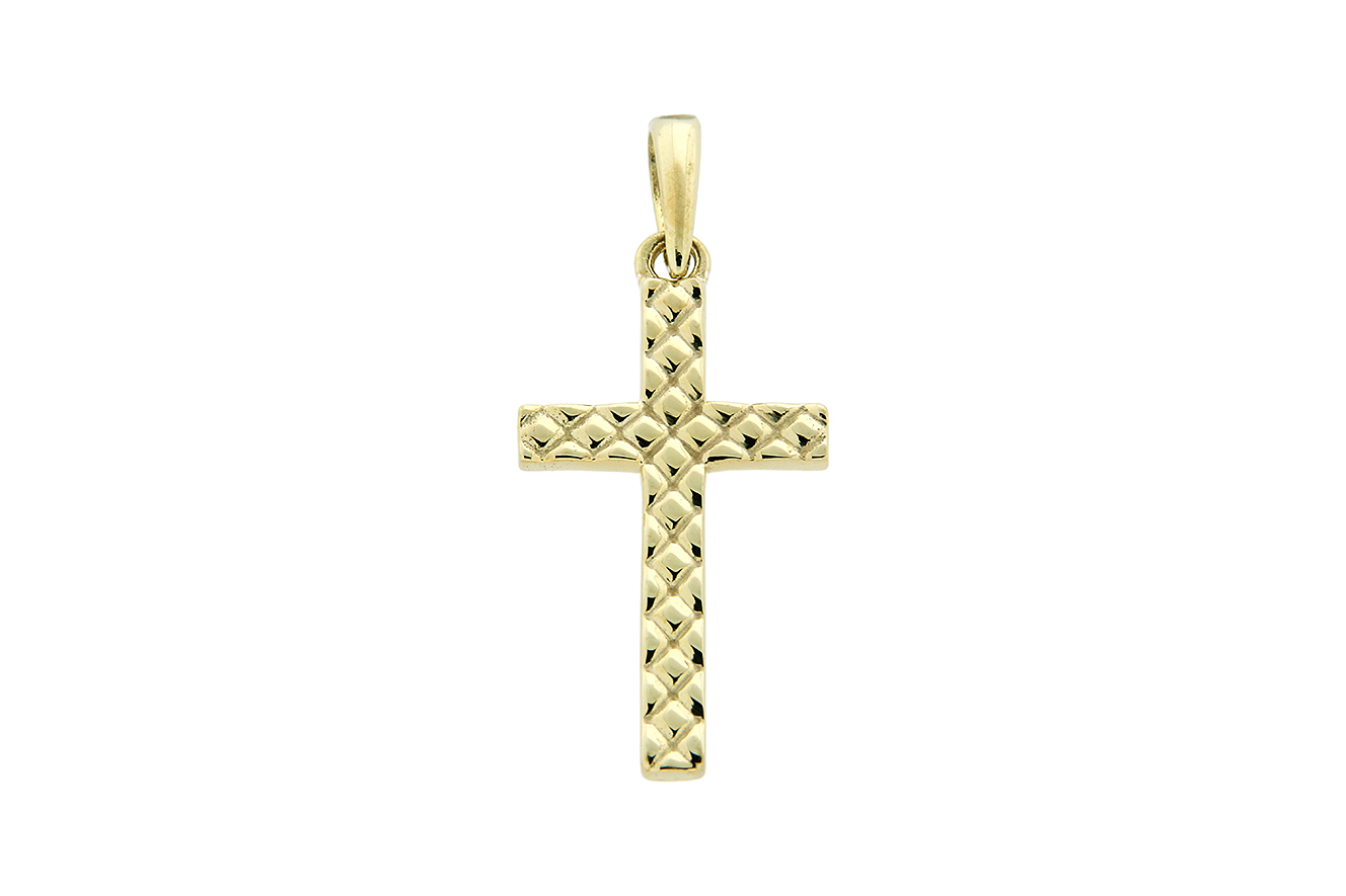 Anhänger Kreuz in Silber 925 vergoldet