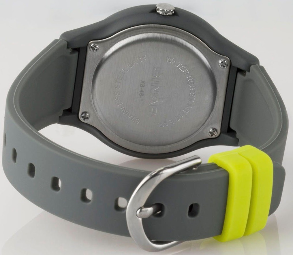 Armbanduhr XB-48-3 Sinar grau Silikonarmband 
