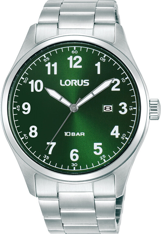 Herrenarmbanduhr Lorus RH975SX-9 mit Edelstahlgehäuse und Datumsanzeige