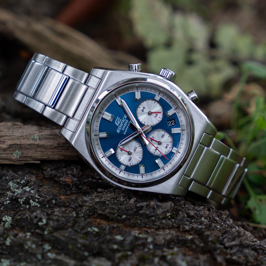 Herrenarmbanduhr Casio EFB-730D-2AVUEF blaues Zifferblatt und Saphirglas