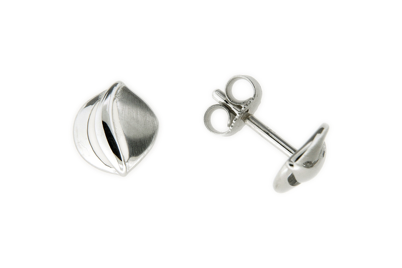 Ohrstecker Ohrring in Silber 925 rhodiniert  