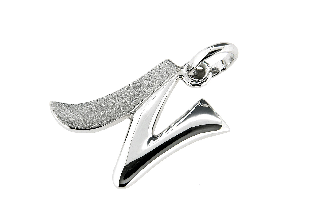 Anhänger Buchstabe N Silber 925 rhodiniert