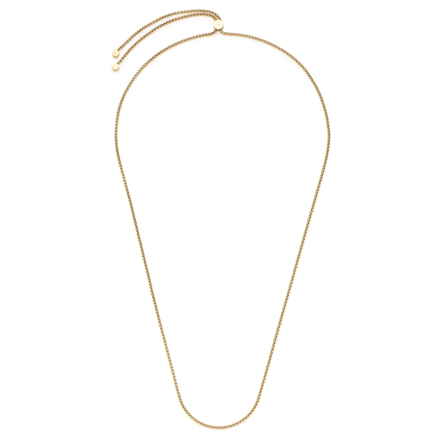 90cm Kette von Leonardo Liv 021587 in Edelstahl vergoldet Clip&Mix