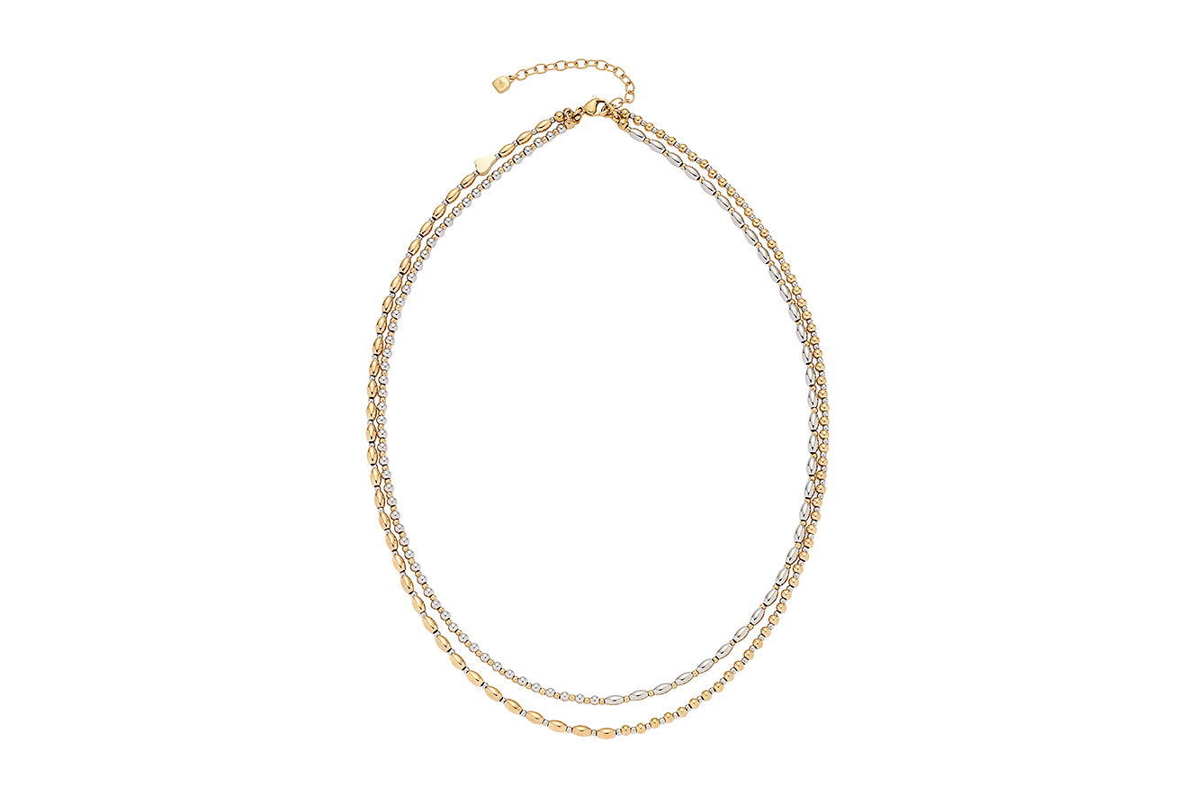 50-45cm Kette von Leonardo Sabrina 026875 aus Edelstahl bicolor