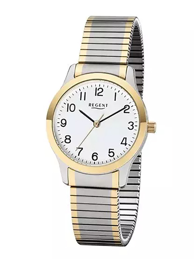 Damenarmbanduhr mit flexiblen Zugarmband der Marke Regent 2247484