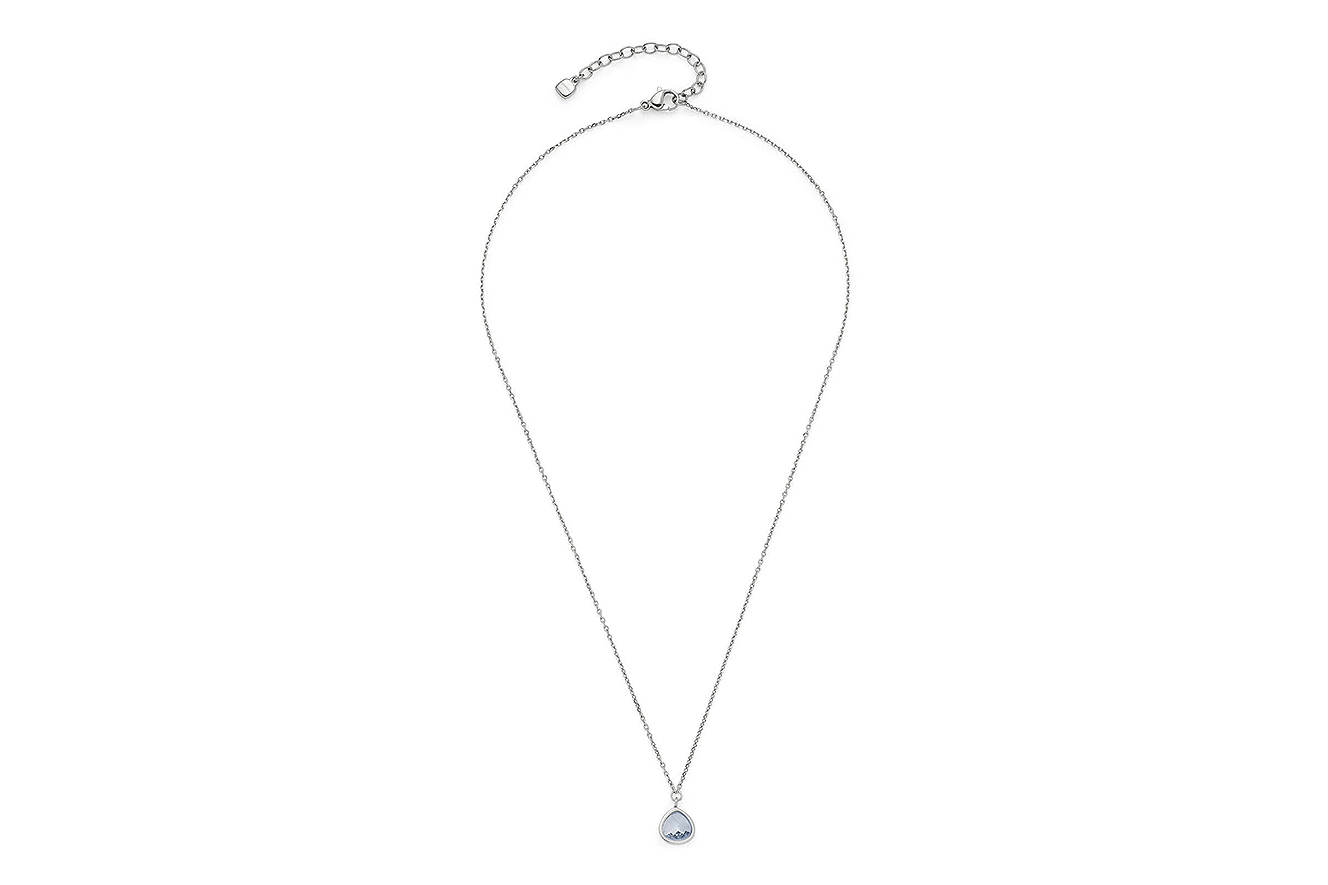 47-42cm Kette von Leonardo 026225 Indra blau Ciao in Edelstahl 
