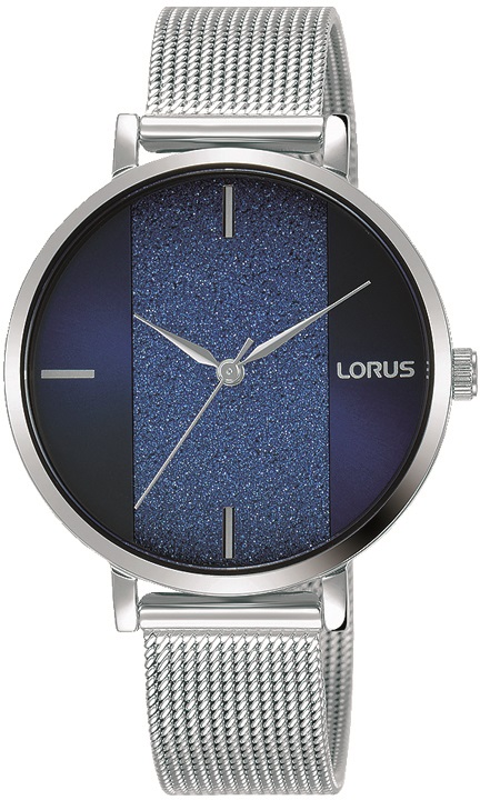 Edelstahl Damenarmbanduhr der Marke Lorus RG215SX9 mit Milanaise-Armband.