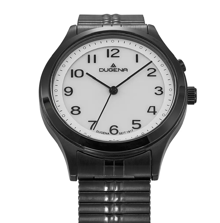 Armbanduhr Bari von Dugena 4461250 rund mit Zugarmband und Licht