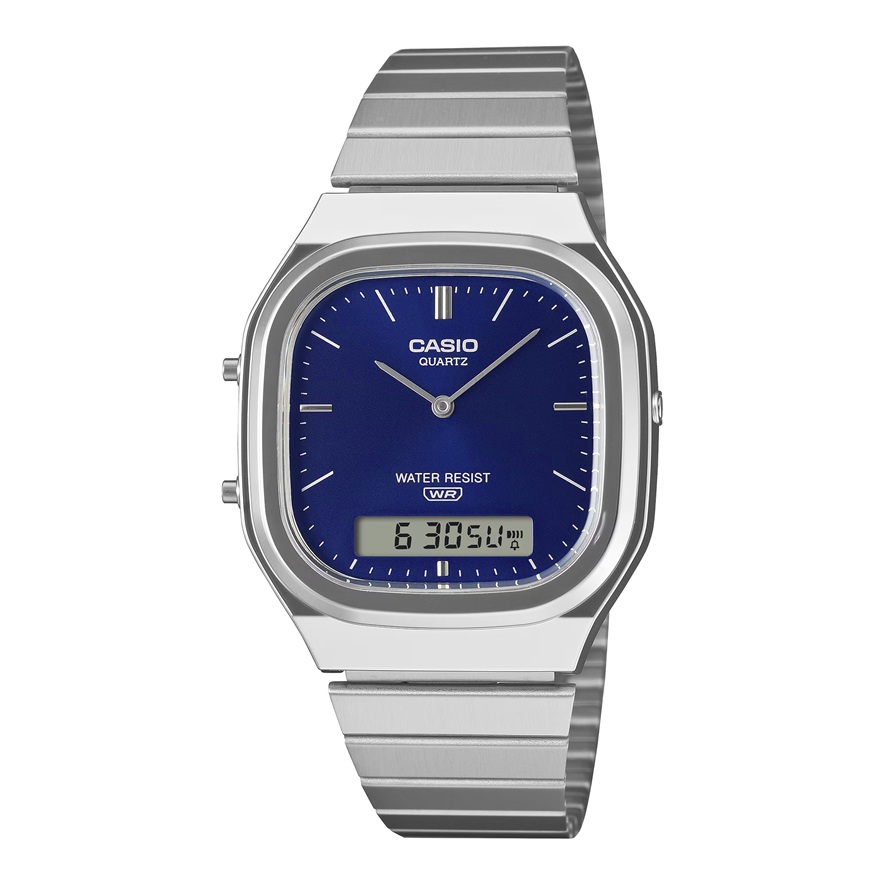 Armbanduhr Vintage Hybridanzeige Casio AQ-240E-2A2EF