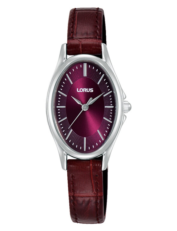 Damenarmbanduhr Lorus RRX89JX-9 mit Edelstahlgehäuse und Lederarmband