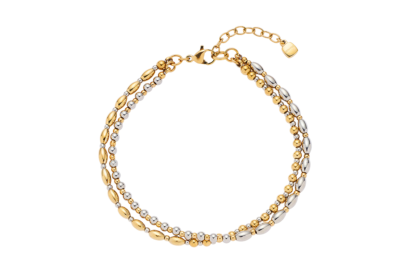 22-19cm Armband von Leonardo Sabrina 026876 aus Edelstahl bicolor