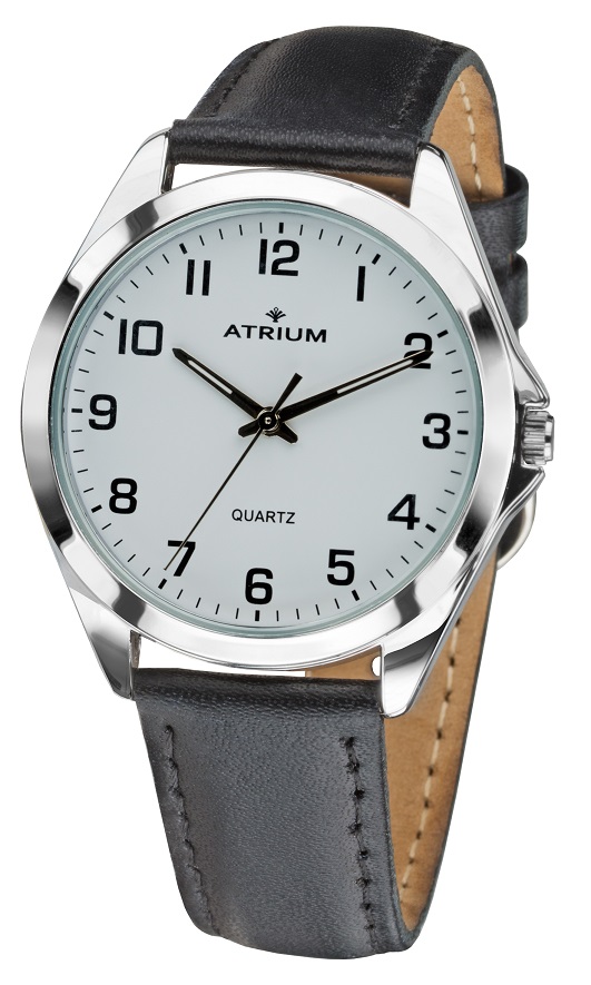Herrenarmbanduhr Atrium A10-10 mit Lederarmband und Dornschließe