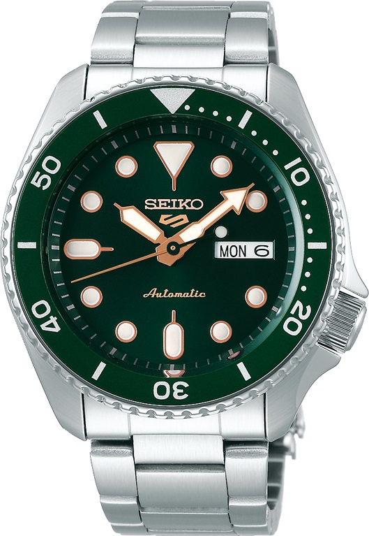 Automatik Armbanduhr Seiko SRPD63K1 mit Handaufzug Leuchtzeigern und Tag-Datumsanzeige