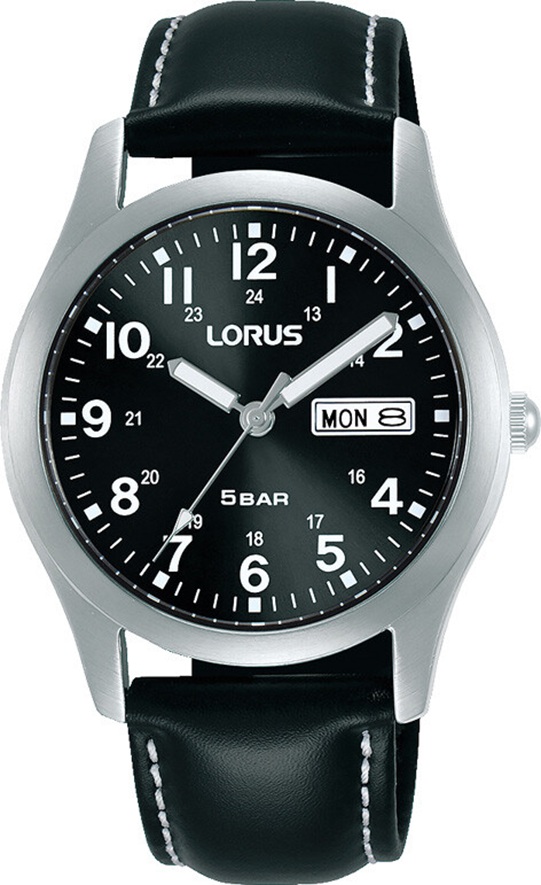 Armbanduhr von Lorus RXN79DX9 mit  Datum und Tagesanzeige in Edelstahl