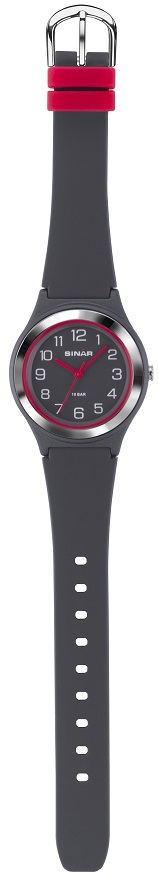 Armbanduhr XB-48-2 mit grauen Silikonarmband Sinar