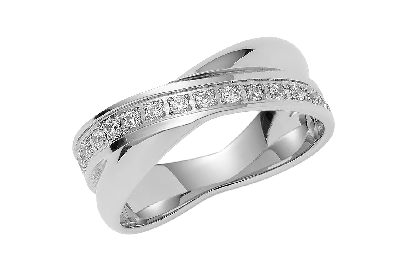 Gr.17 Ring von Leonardo Daria 026915 in Edelstahl mit Zirkonia