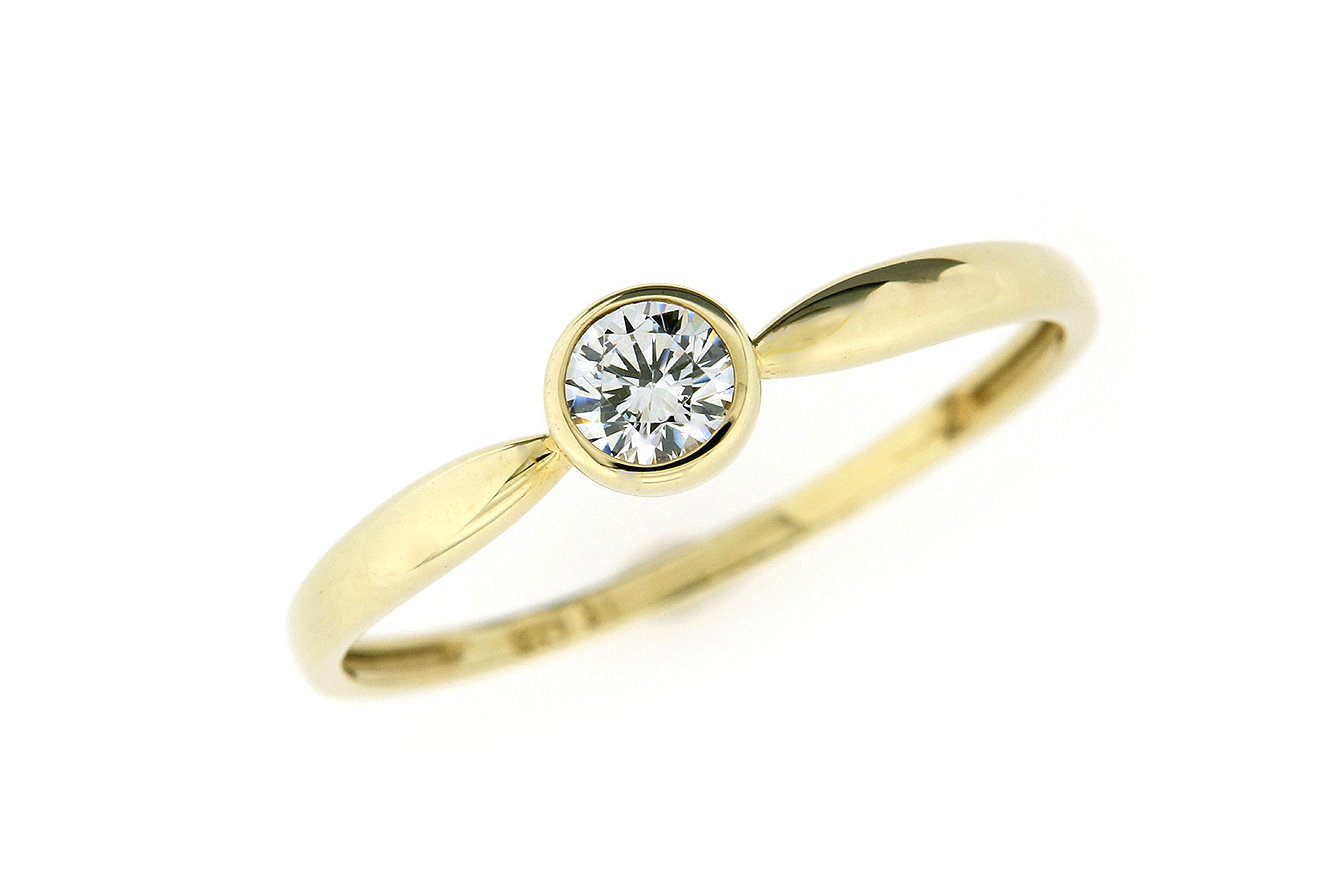 Gr.58 Damenring in Gold 333 mit Zirkonia