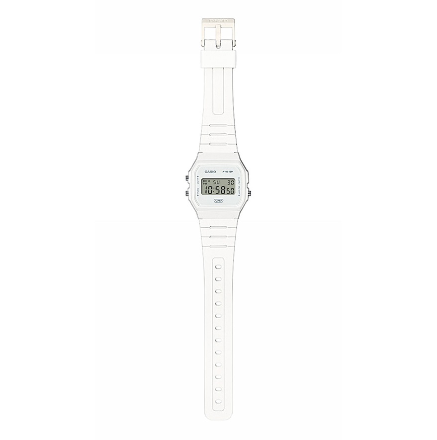Casio Digitalanzeige im Vintage Design F-91WB-7AEF weiß