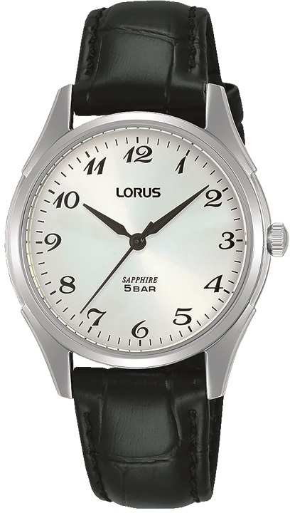 Armbanduhr von Lorus RG287SX9 mit Edelstahlgehäuse und Lederarmband