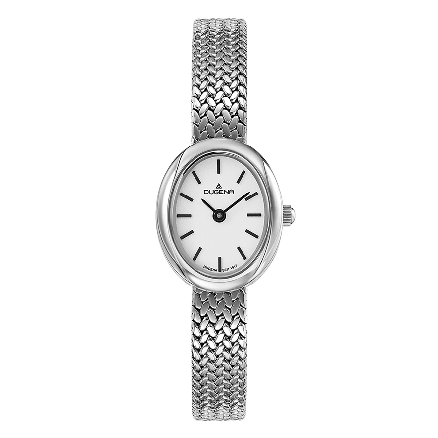 Armbanduhr Ella Dugena 4461277 in oval mit Edelstahlarmband
